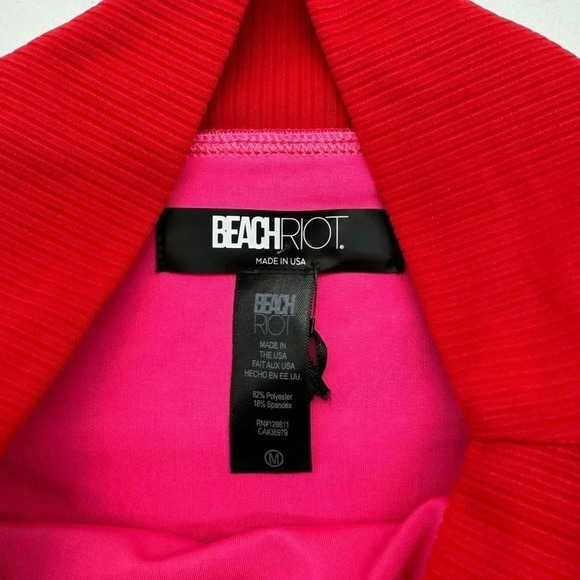 Beach Riot Emmy Bottom Fuchsia Red Neon Pink B1175 - Picture 4 of 5